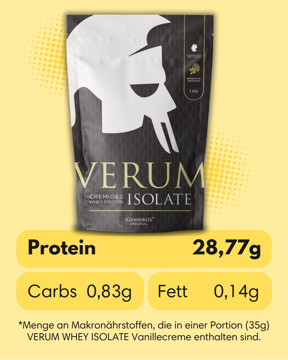 VERUM WHEY ISOLATE - 1kg