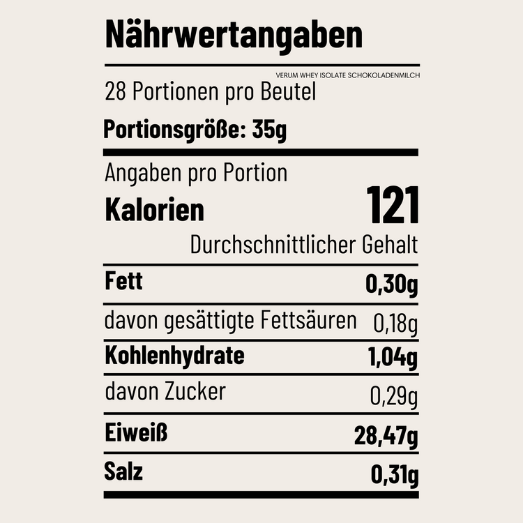 VERUM WHEY ISOLATE - 1kg
